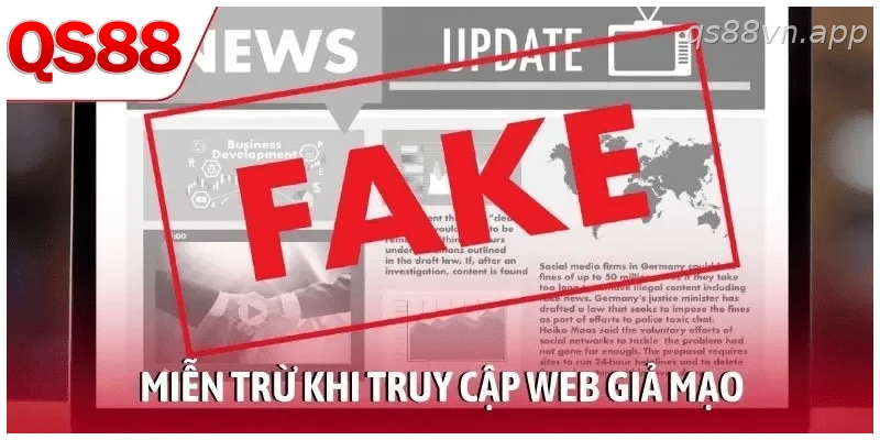 Miễn trừ khi truy cập web giả mạo