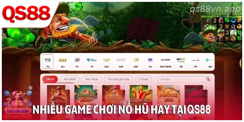 Nhiều game chơi nổ hũ hay tại QS88