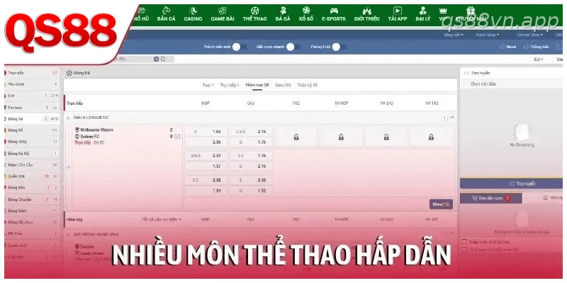 Nhiều môn thể thao hấp dẫn